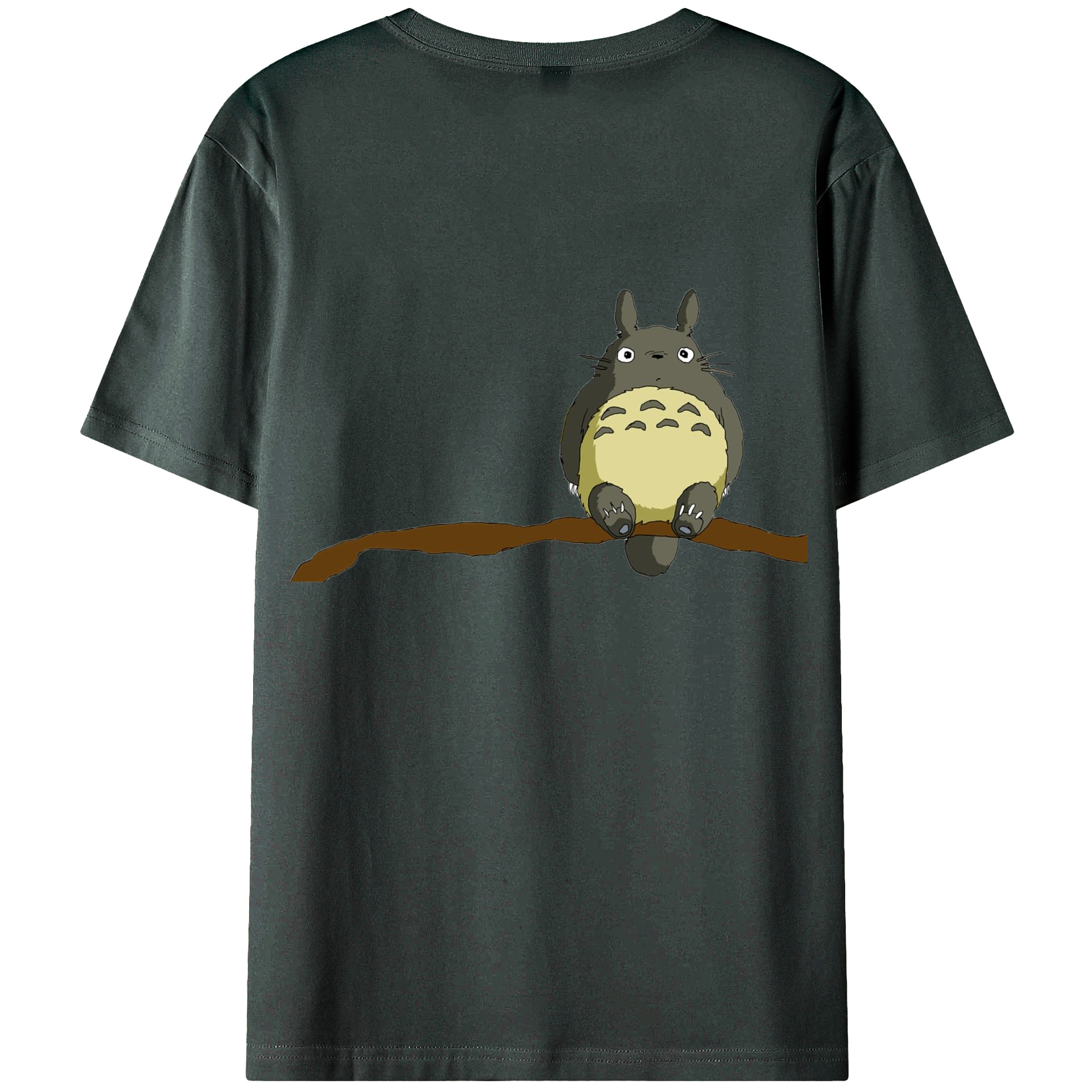 （画像用） となりのトトロ 草壁メイ 草壁サツキ My Neighbor Totoro Satsuki Kusakabe Mei Kusakabe 綿100％ メンズ半袖Tシャツ（バックプリント） 通気性